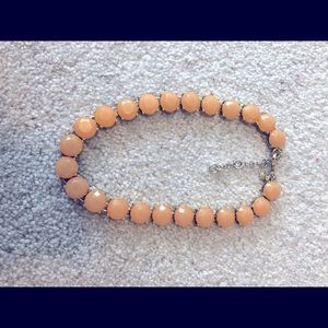 J. Crew peach stone necklace